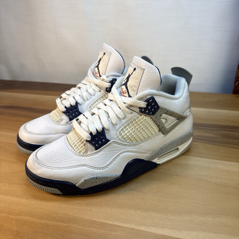 Jordan 4 Retro Midnight Navy Men's US Sz 7.5 White Blue Athletic Lot DH6927-140